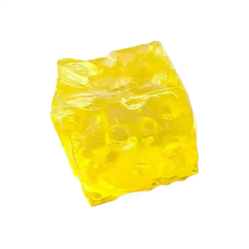 Squishy Toys-Honey Square Super Soft Mochi Cheese Squeeze Toy Funny Cheese Anti-stress Sensory Fidgets Toys for Adults Kid Gifts