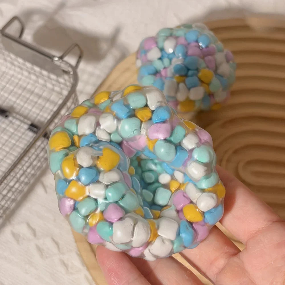 Dopamine Stress Ball Crunch Squishy Toys for Teens Adults Anxiety Relief Fidget Toys, Squeeze Balls for ADHD Autism Focus