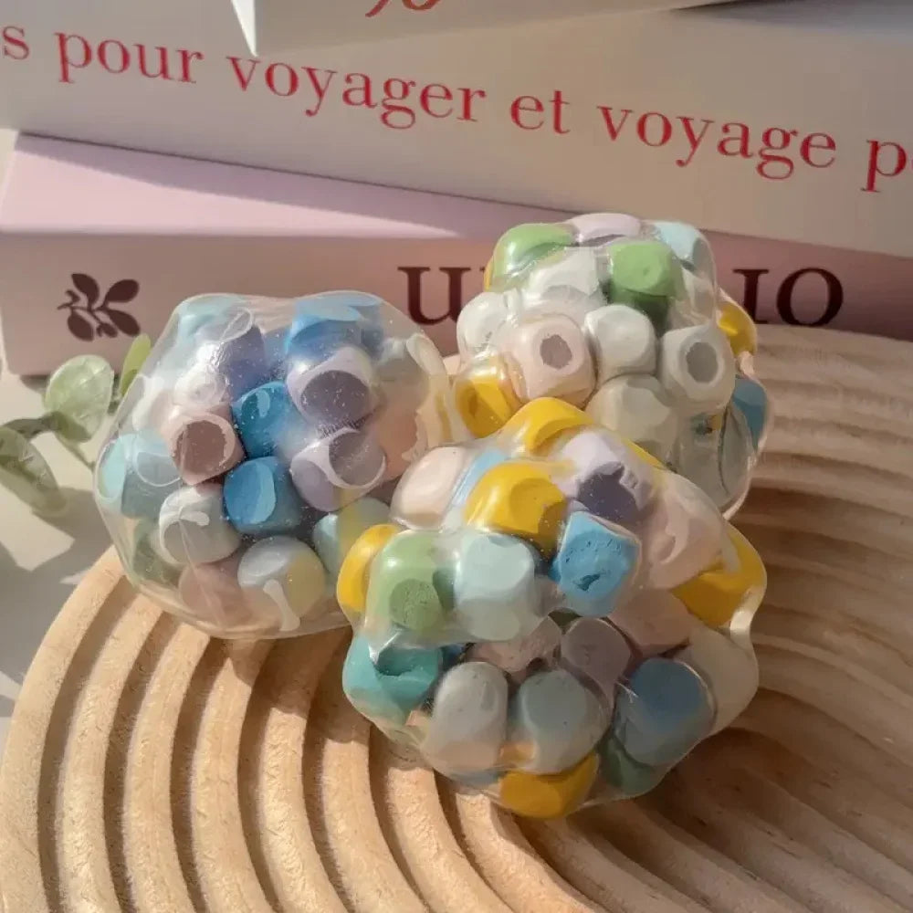 Dopamine Stress Ball Crunch Squishy Toys for Teens Adults Anxiety Relief Fidget Toys, Squeeze Balls for ADHD Autism Focus