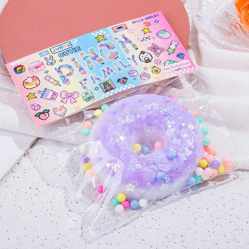 Taba Squishy Cake Doughnut Stress Relief Toy Sensory Fidget Toys for Adults Slow Rebound Anxiety Relaxation Squeeze Toys