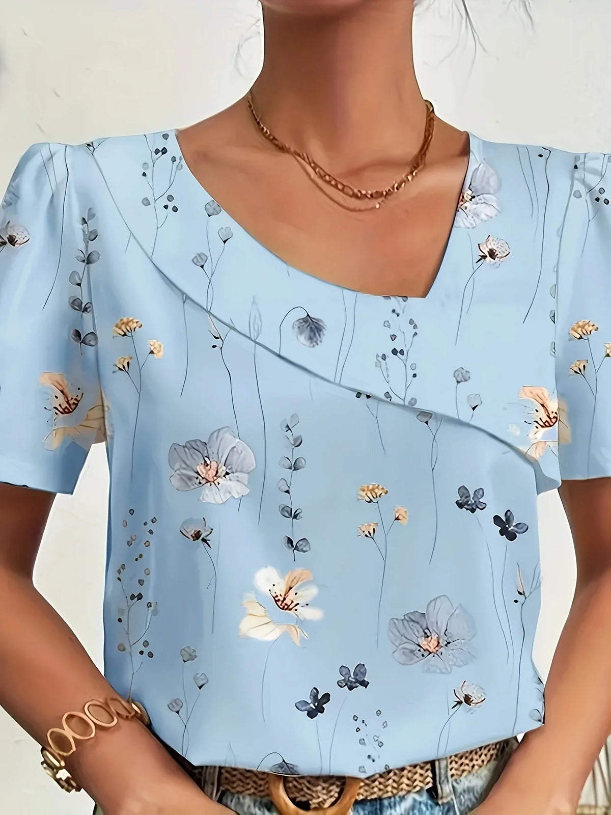 Elegant Loose Blouse Woman Fashion Temperament Long Sleeve Woman Shirt Printed Casual Woman Shirt Holiday Top
