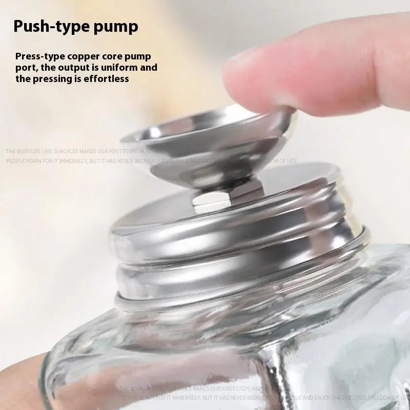 Nail Storage Refillable Glass Bottles Empty Liquid Press Pump Dispenser Nail Art Polish Remover Cleaner Makeup Manicure Tools