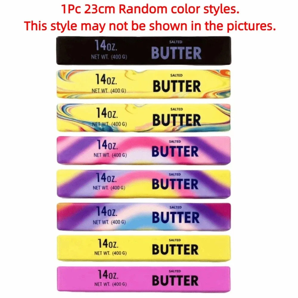 Colorful Halloween Squishy Toy Creative Kneading Butter Stick Squeezing Toy Funny Elastic Slow Rebound Butter Stick