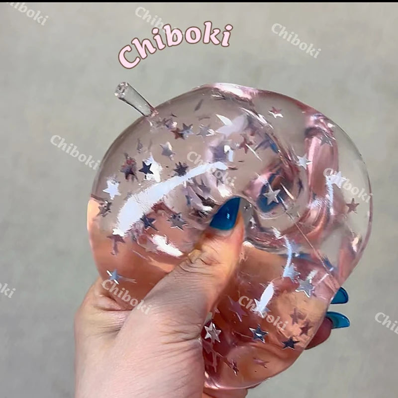 Original Chiboko Fruit Series Micro-Plastic Non-Rebound Vaseline Squishy Toys Anti-Anxiety Stress Relief Squeeze Fidget Toys