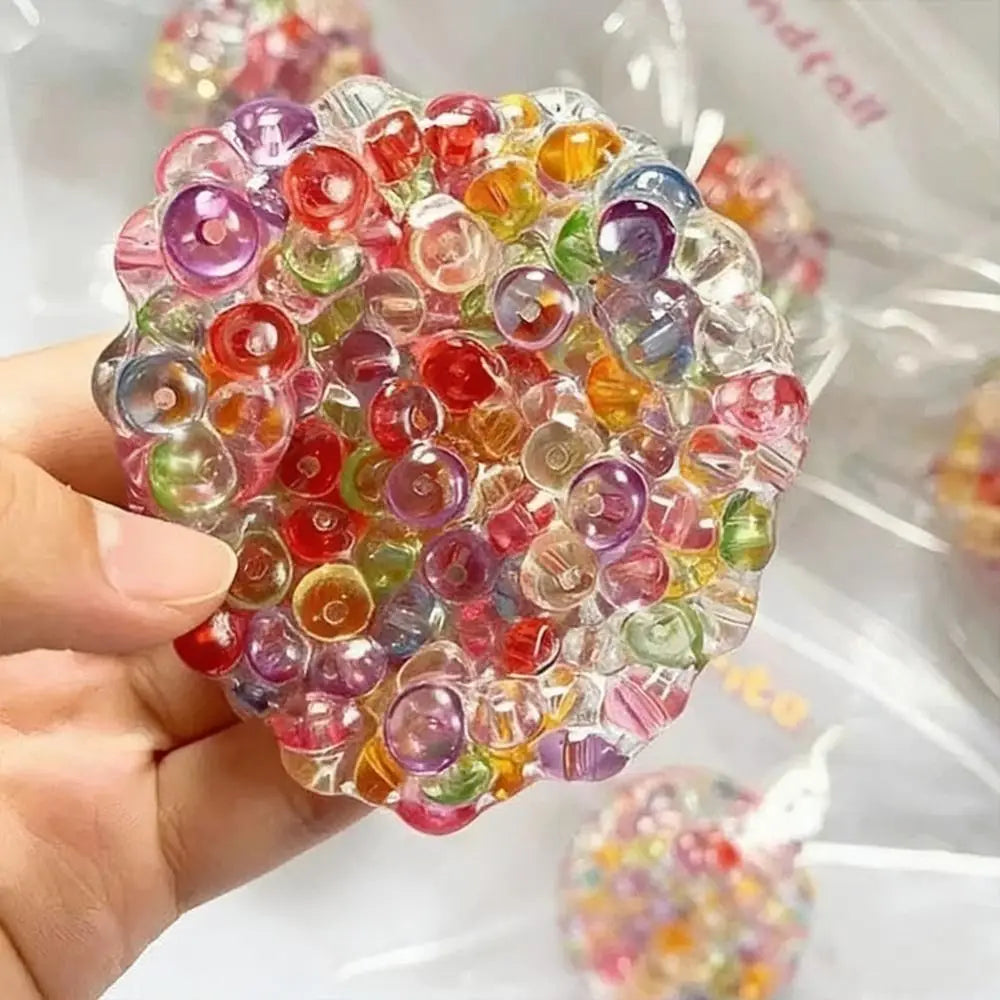 New Super Soft Squishy Balls Textured Moldable Sensory Fidget Toys Crunchy Memory Gel Fidget Toys Stress Relief