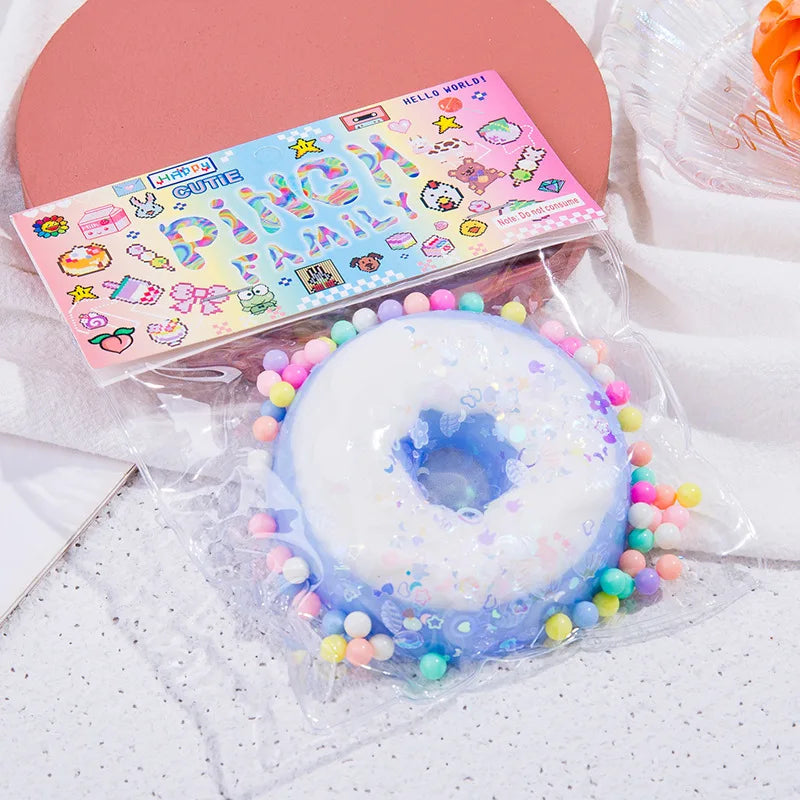 Taba Squishy Cake Doughnut Stress Relief Toy Sensory Fidget Toys for Adults Slow Rebound Anxiety Relaxation Squeeze Toys