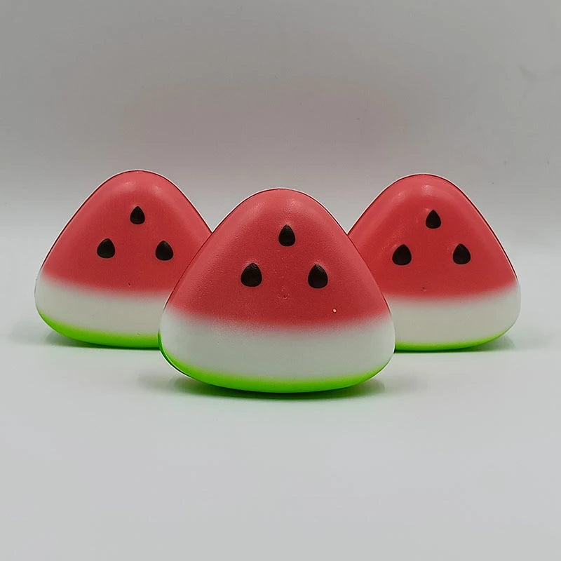 Watermelon Squishy Toys Slow Rising Anti-Stress Simulated Fruit Soft Squeeze Toy for Party Decompression Toy Gifts