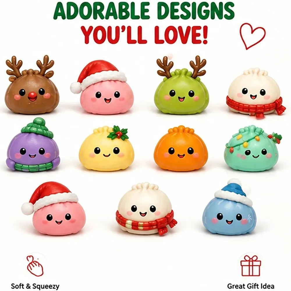 Christmas Dumpling Squishy Advent Calendar – 24 Days