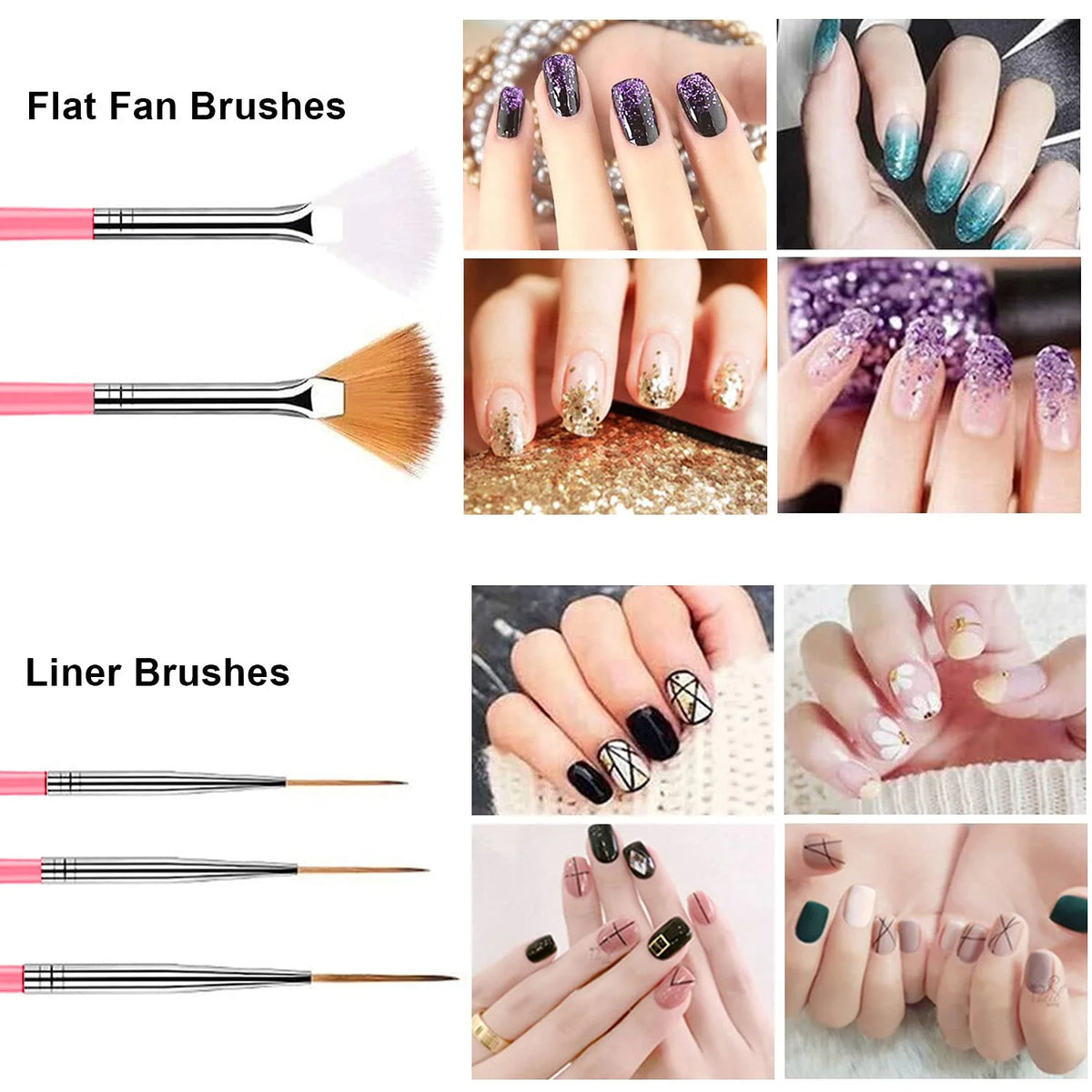 Nails Things Brushes For Manicure Set Nails Art Accessories Tools Kits Nail Supplies For Professionals Manicure Set