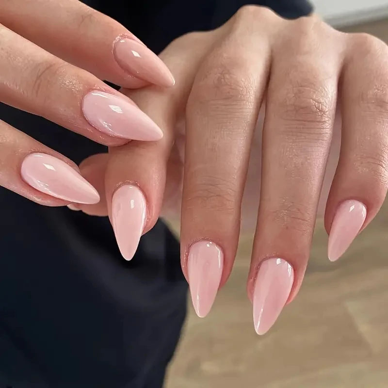 ARTAUG 24PCS Press On Nails Medium White Square Press On Nails Sweet Press On Nails Korean Press On Nails