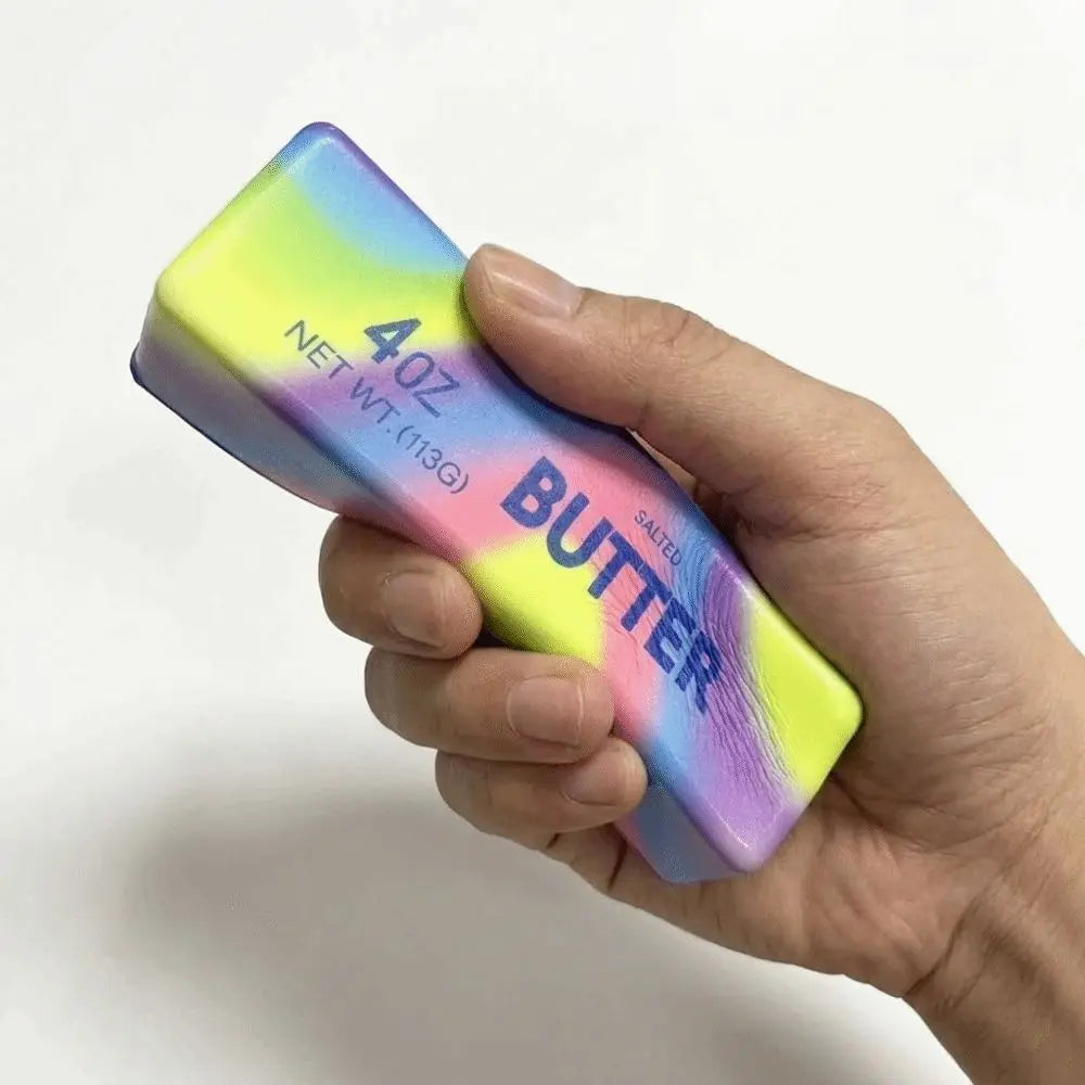 Colorful Halloween Squishy Toy Creative Kneading Butter Stick Squeezing Toy Funny Elastic Slow Rebound Butter Stick