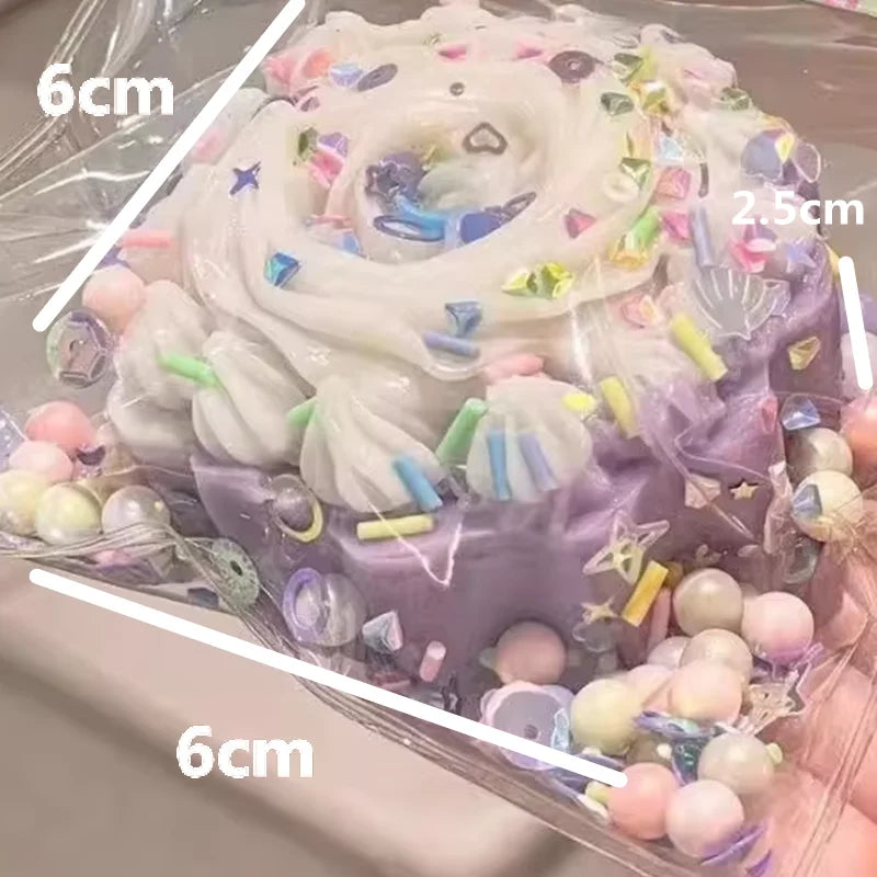 Taba Squishy Cake Doughnut Stress Relief Toy Sensory Fidget Toys for Adults Slow Rebound Anxiety Relaxation Squeeze Toys