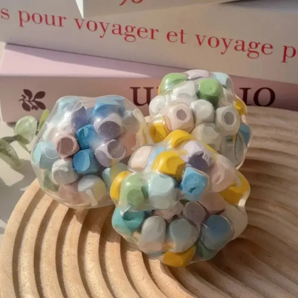 Dopamine Stress Ball Crunch Squishy Toys for Teens Adults Anxiety Relief Fidget Toys, Squeeze Balls for ADHD Autism Focus
