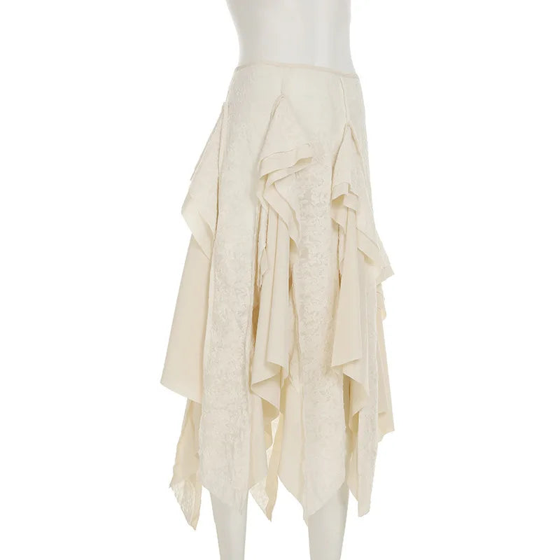 Women Irregular Skirt Doomsday Wasteland Design For Women 2026 Spring Summer Mid Skirts High Street Skirts
