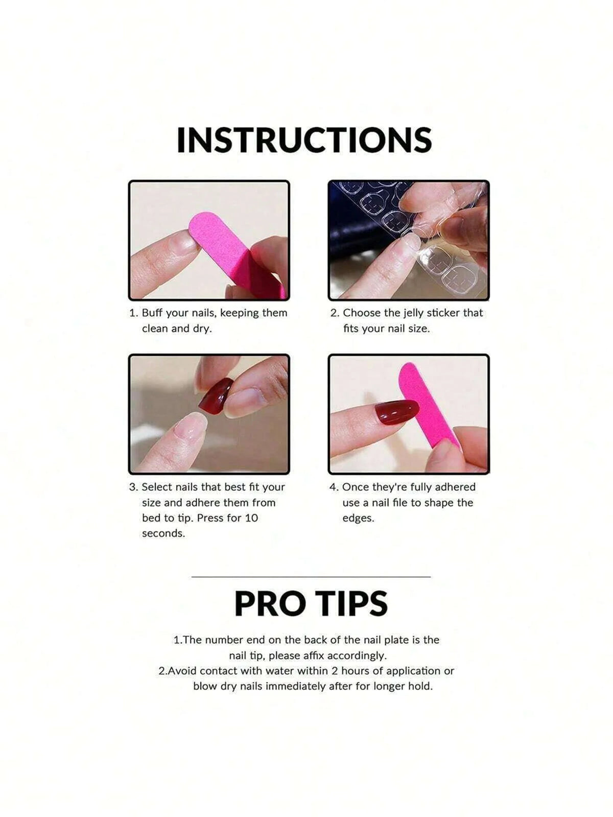 10PCS Handmade Press On Nails Japanese all-match pink ultra-glitter mid-step false nails