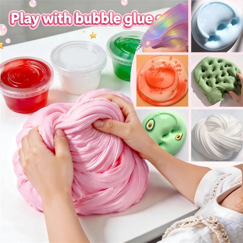Squishy Slime Soft DIY Crystal Slime Squeeze Toy Stress Relief Slow Rising Sensory Fidget Toys Relaxing Slime Gifts 슬라임