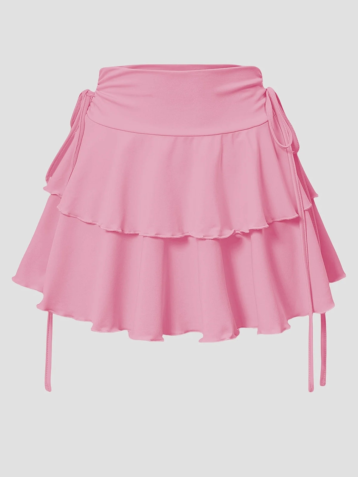 New Solid Color Skirt Women Summer Fashion Outdoor Versatile High Waist Slim Fit Elastic Waist Short Skirt Goods In Stock