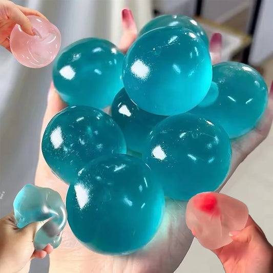 2026 Blue strawberry Maltose Squishy Toys Anti Stress Fidgets Soft Simulated Transparent Maltose Slow-rebound Decompression Toy