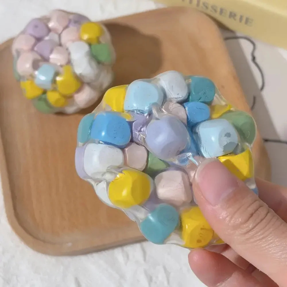 Dopamine Stress Ball Crunch Squishy Toys for Teens Adults Anxiety Relief Fidget Toys, Squeeze Balls for ADHD Autism Focus